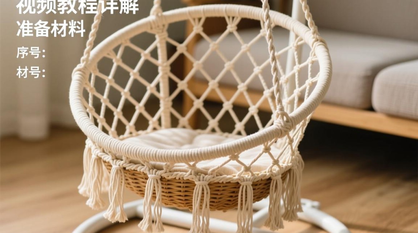 落地吊篮编织教程视频，操作步骤详解？