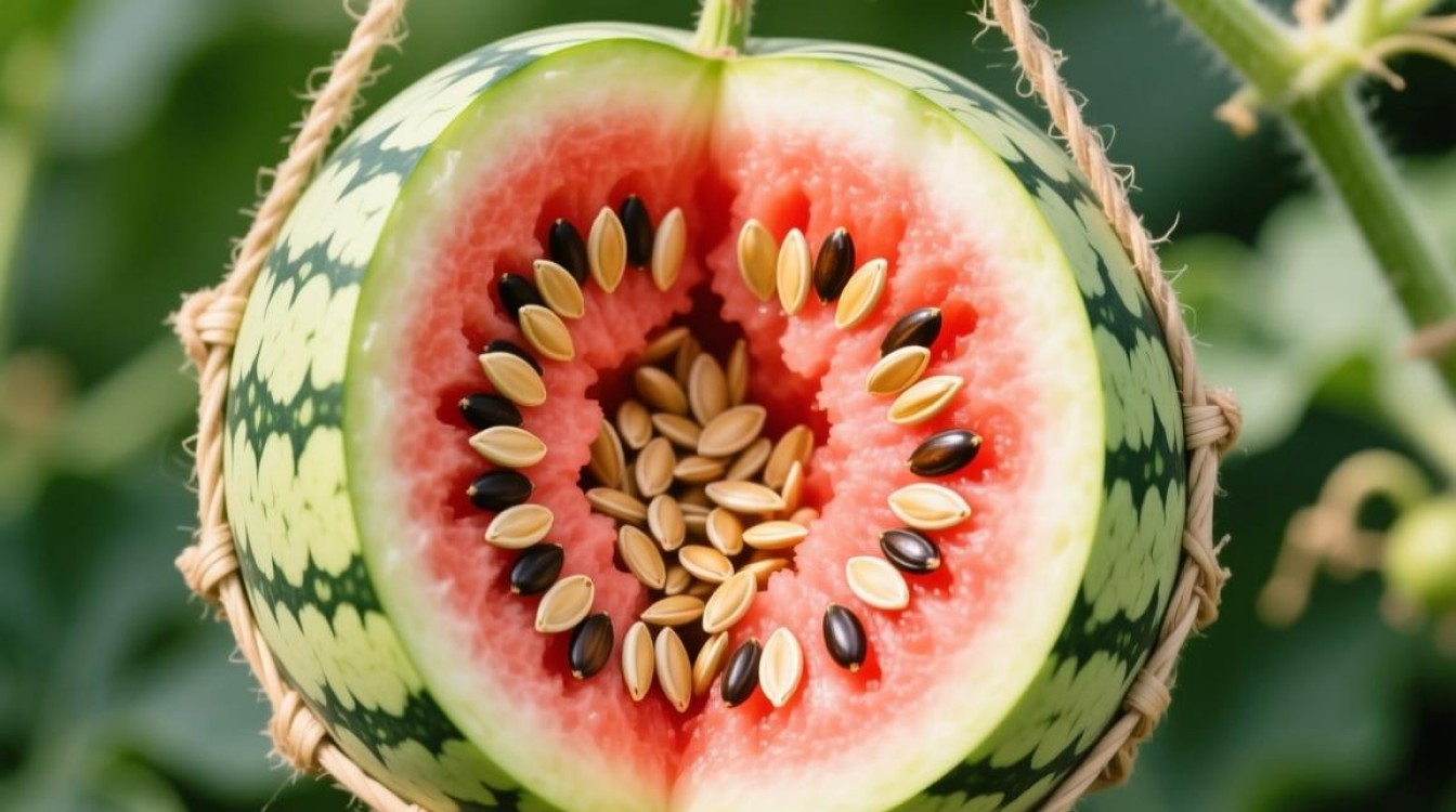 吊篮西瓜籽如何顺利取出？