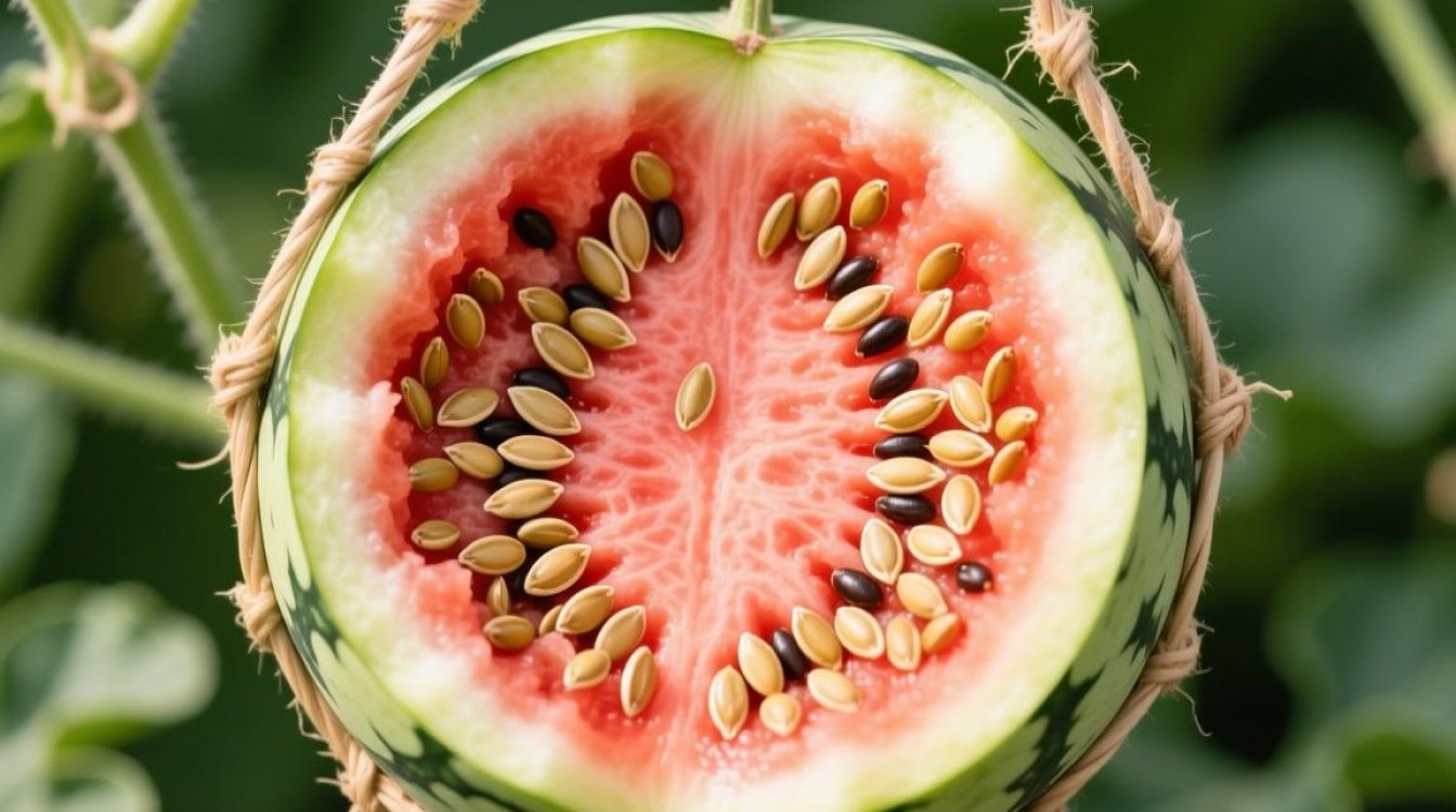 吊篮西瓜籽如何顺利取出？