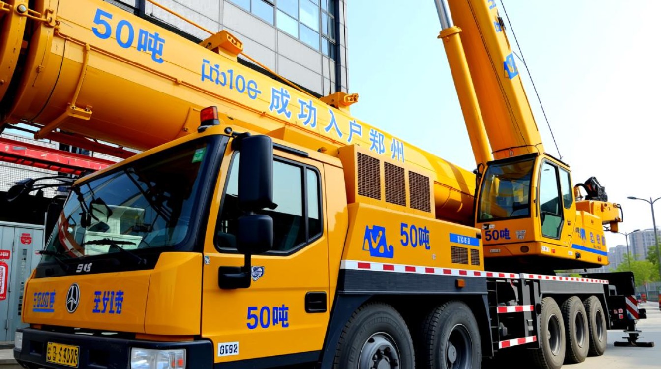 50吨巨吊车如何顺利入户郑州？