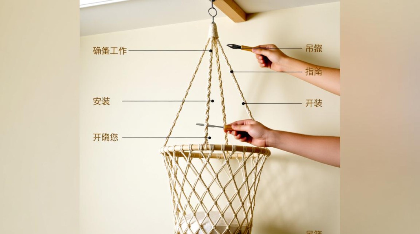 装饰摆件吊篮安装步骤详解？