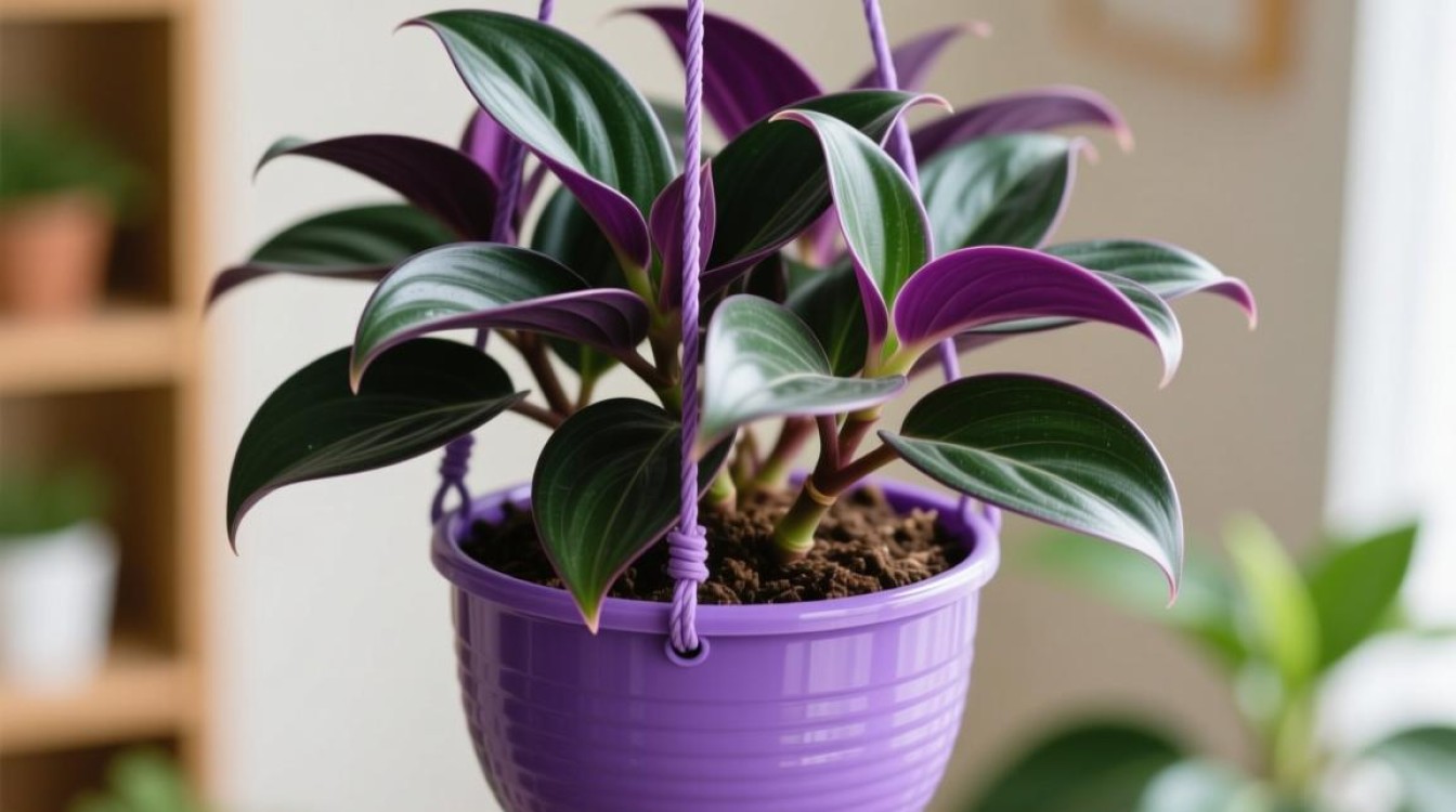 紫色吊篮盆栽养护技巧有哪些？