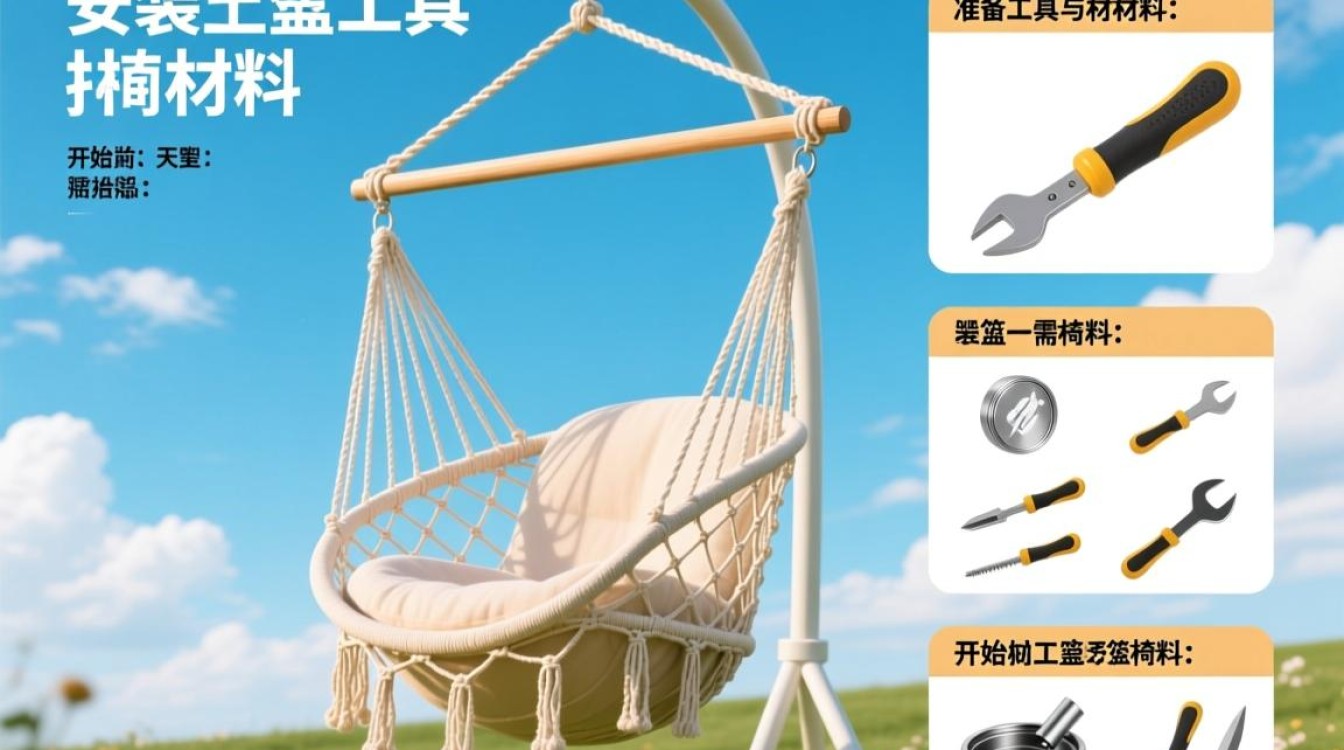 安装天空吊篮摇椅步骤详解？