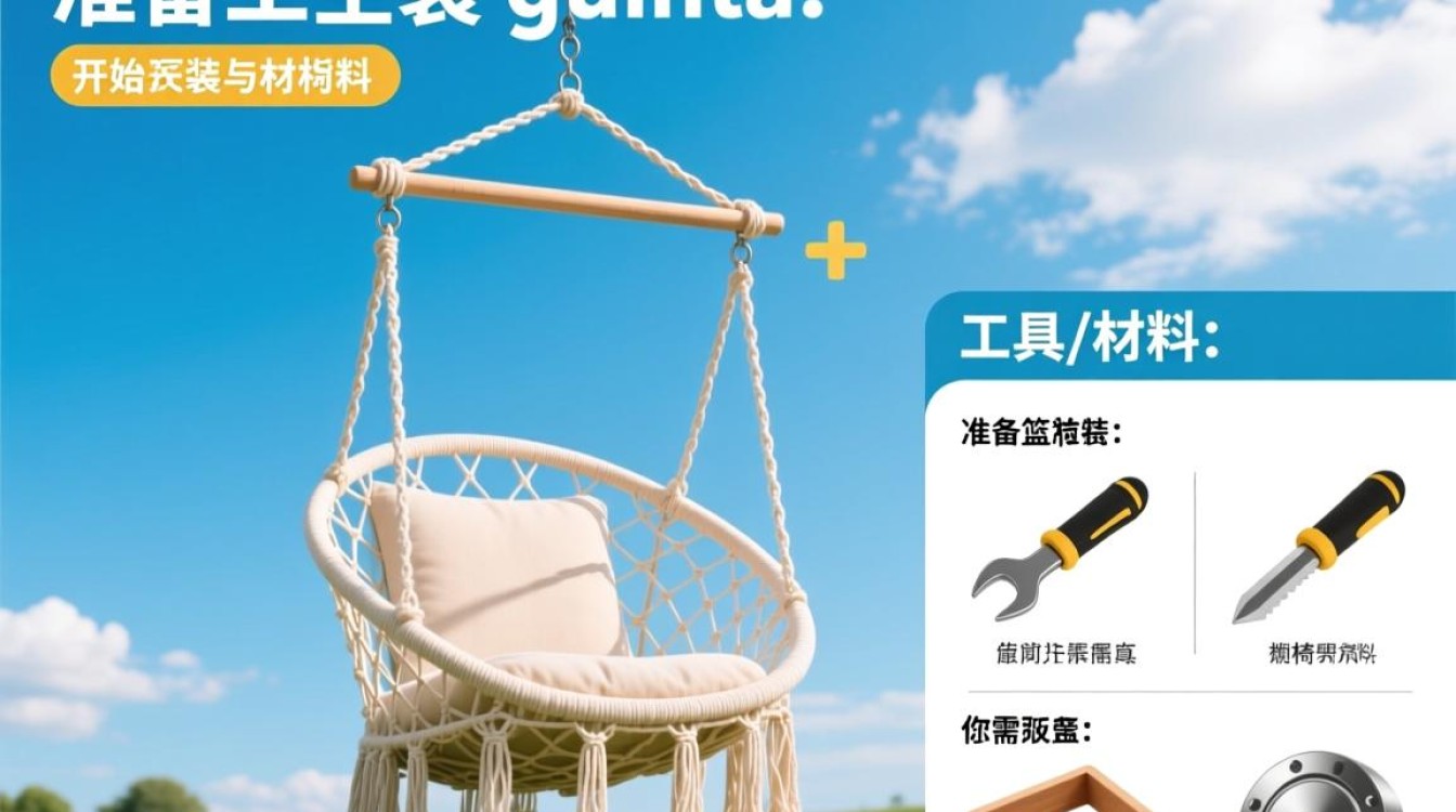 安装天空吊篮摇椅步骤详解？