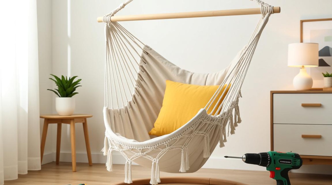 北欧吊篮躺椅安装步骤详解？