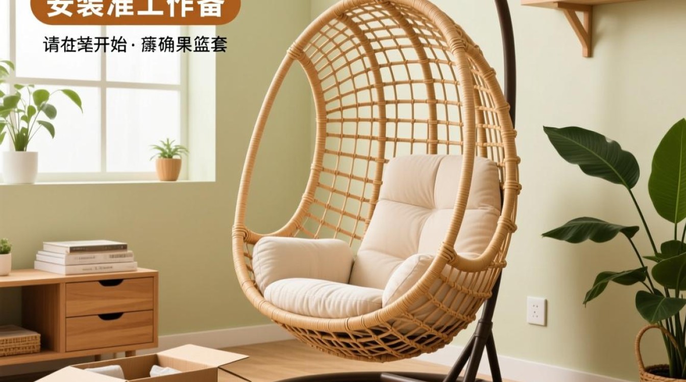 休闲藤椅吊篮安装步骤详解？