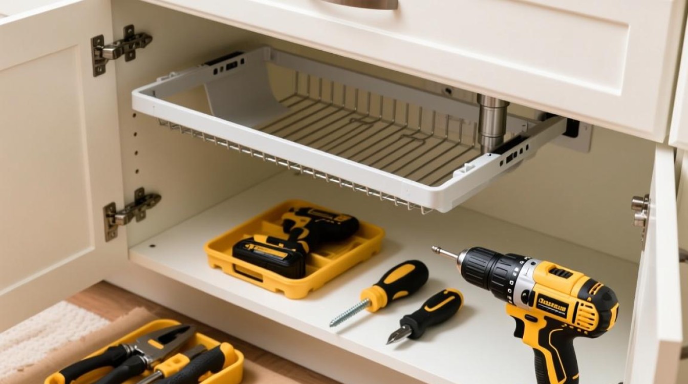 厨柜吊篮安装步骤详解，是直接固定还是另有技巧？