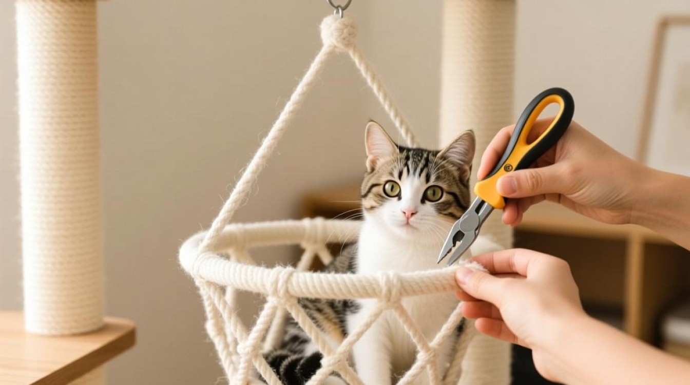 小猫玩具吊篮安装步骤详解？