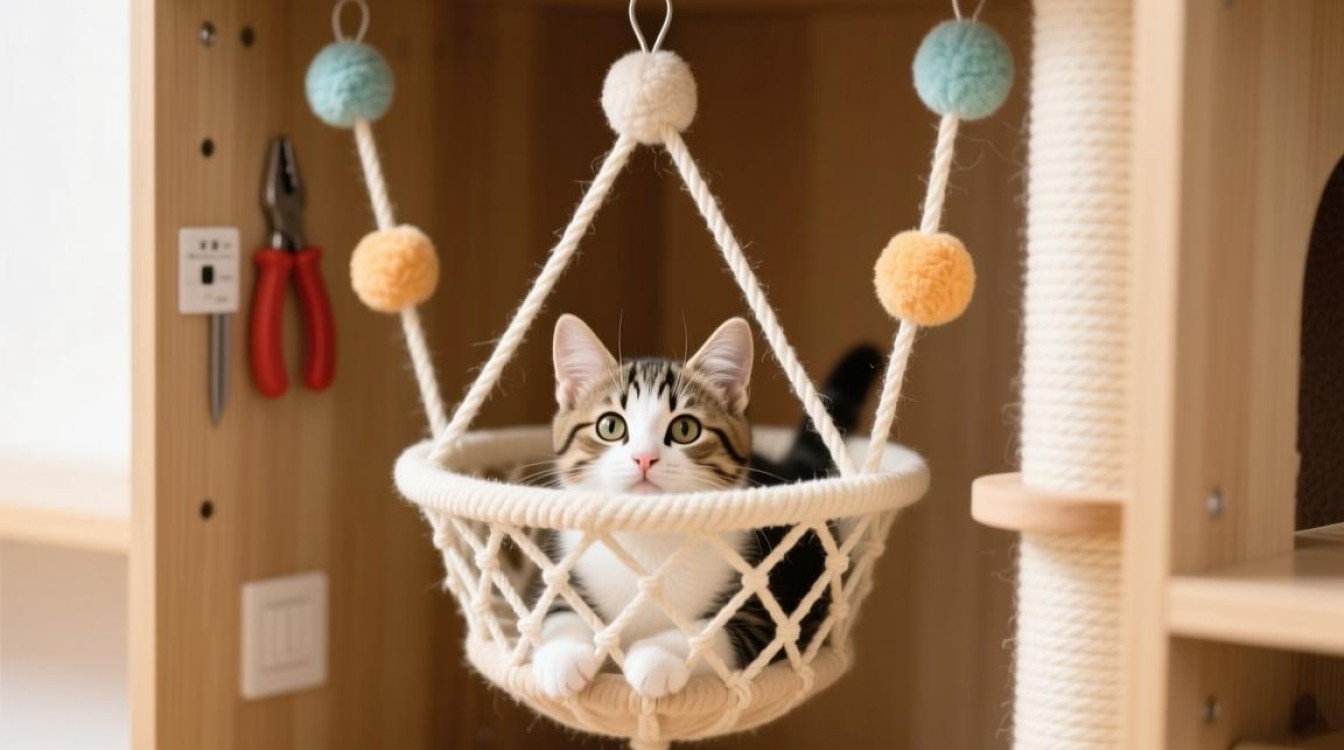 小猫玩具吊篮安装步骤详解？