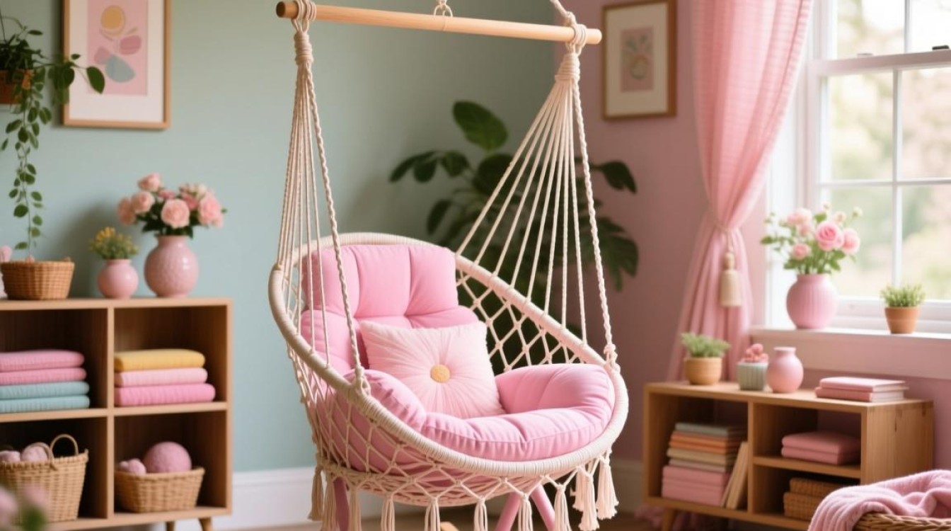 粉色摇椅吊篮的含义是什么？