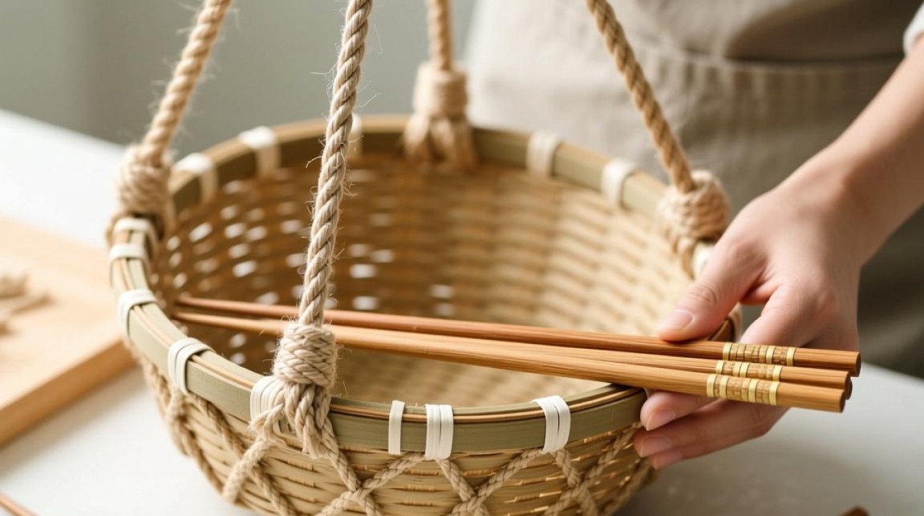 安装筷子麻绳吊篮的正确步骤是什么？