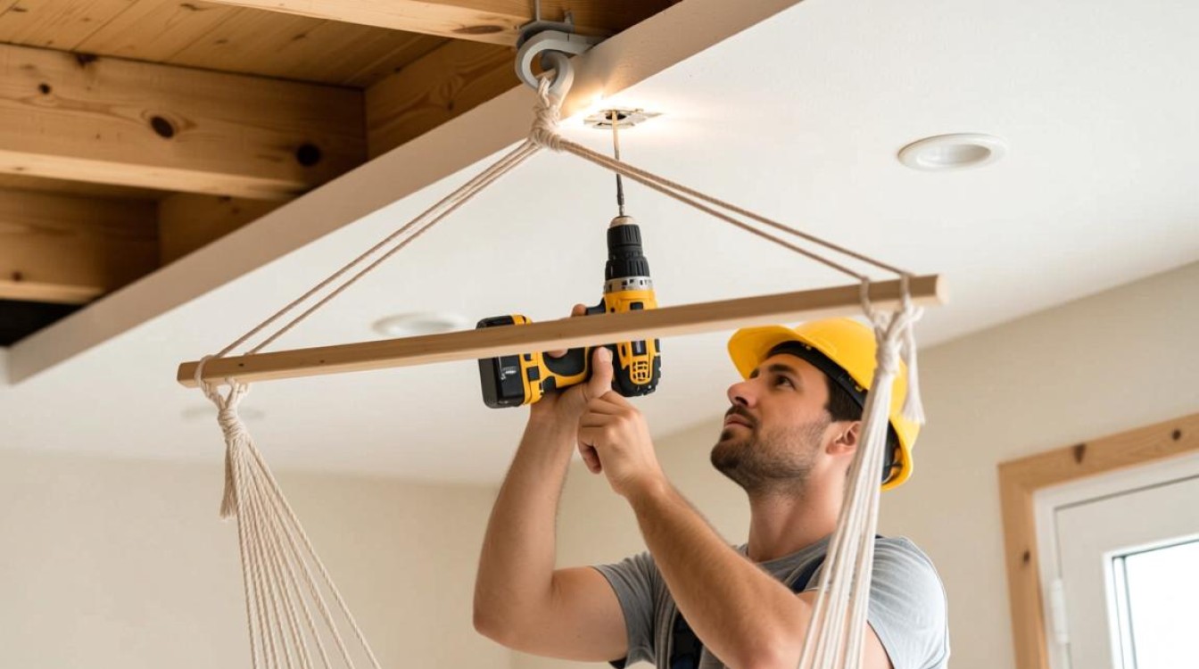 家用吊篮房顶打眼方法及注意事项？