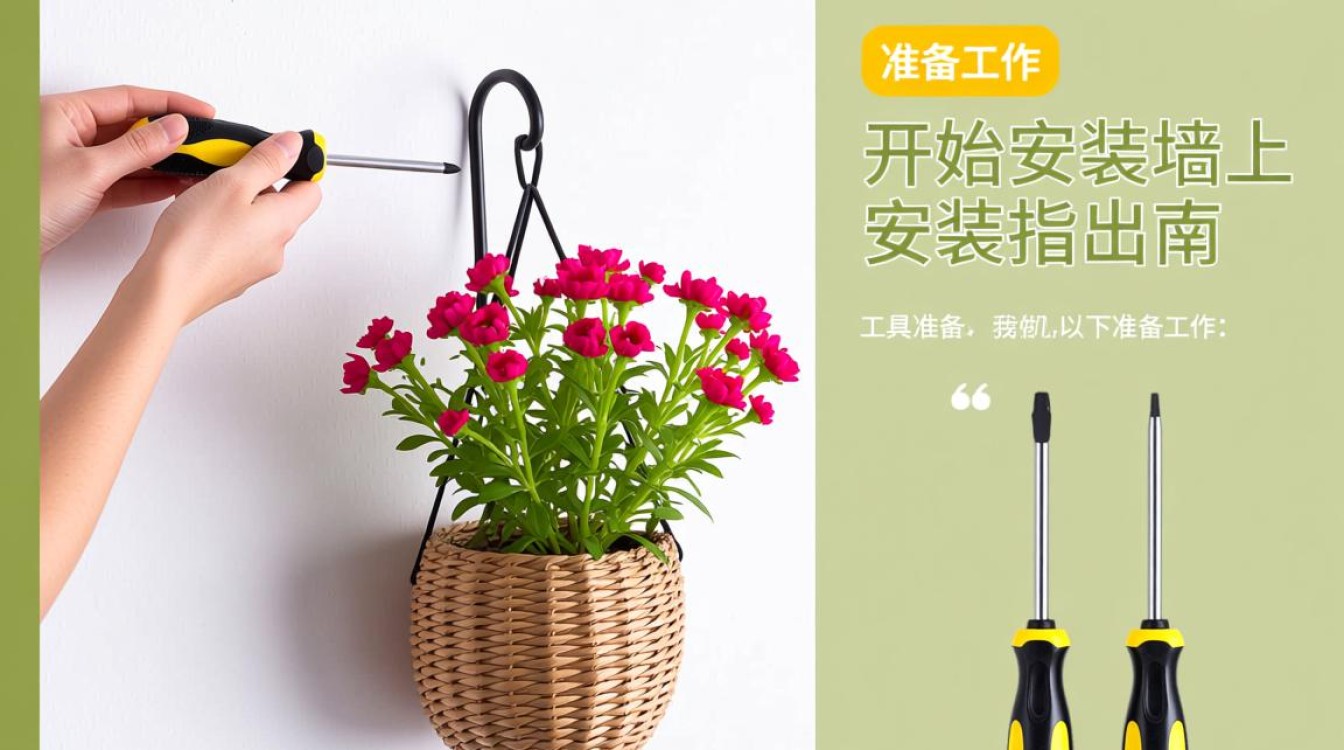 如何正确安装墙上花吊篮？