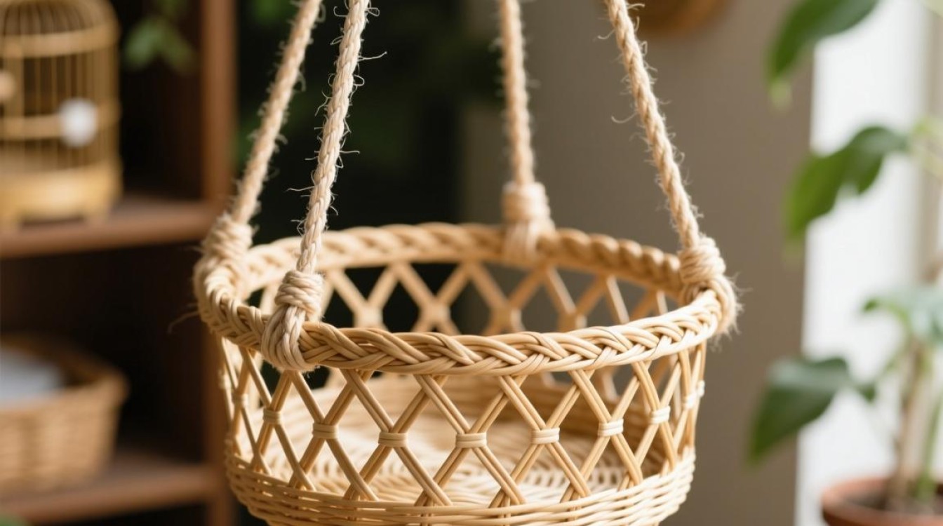 如何巧妙编织出美观的鸟笼吊篮？