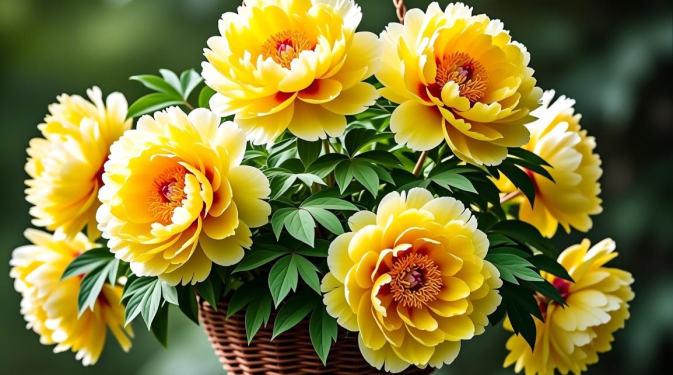 黄色牡丹吊篮的学名是什么？