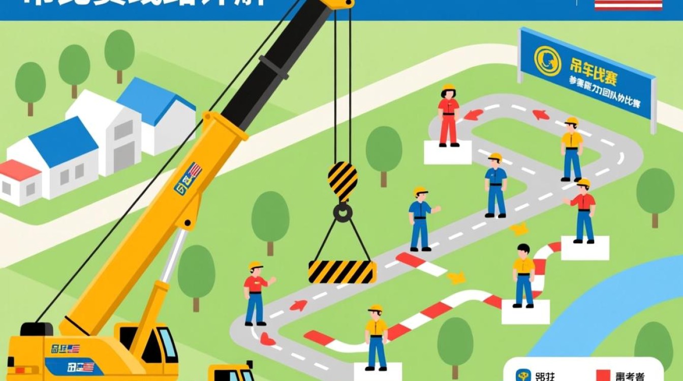 吊车比赛线路图之谜，究竟隐藏着怎样的挑战？