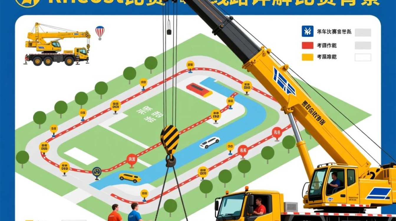 吊车比赛线路图之谜，究竟隐藏着怎样的挑战？