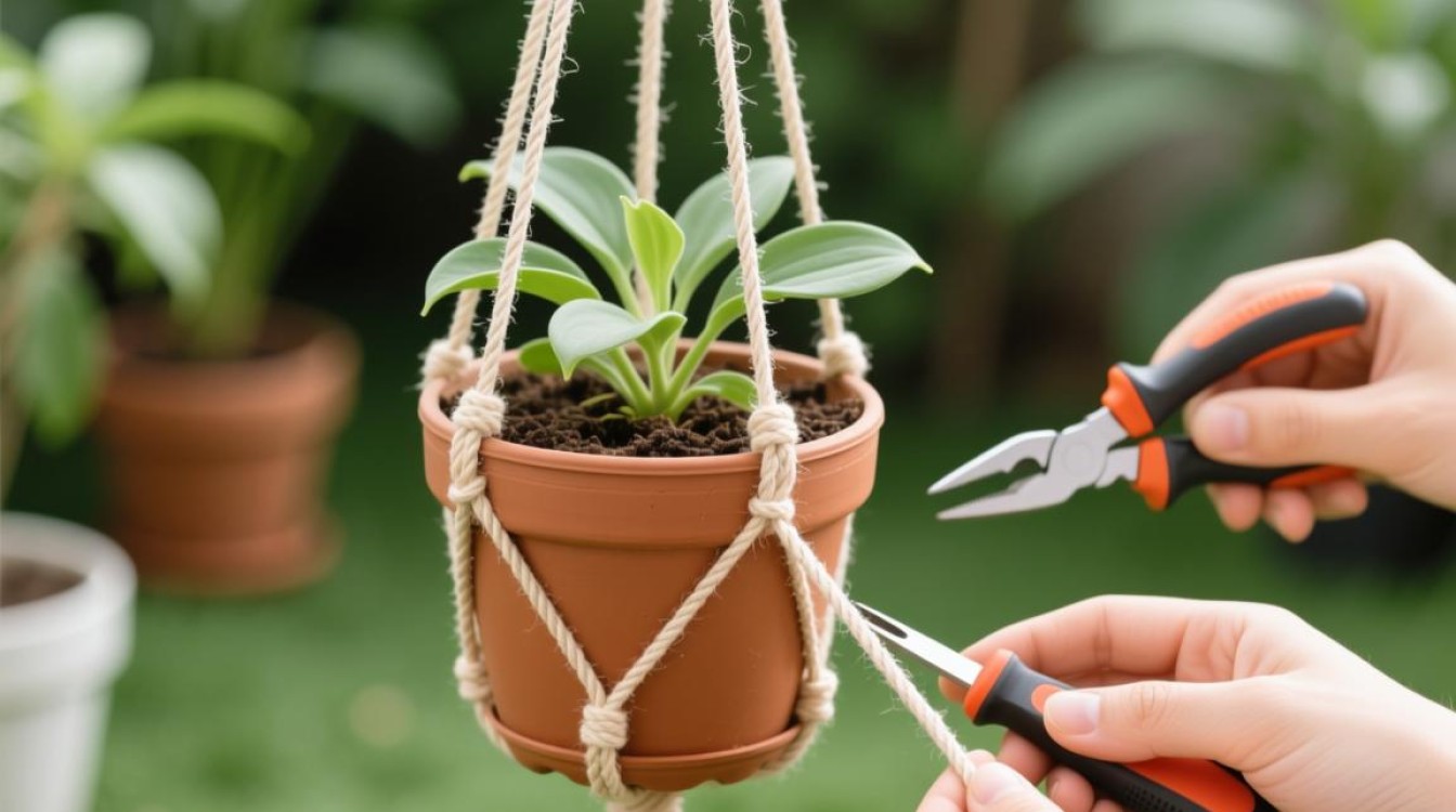 盆栽吊篮竖立方法是什么？