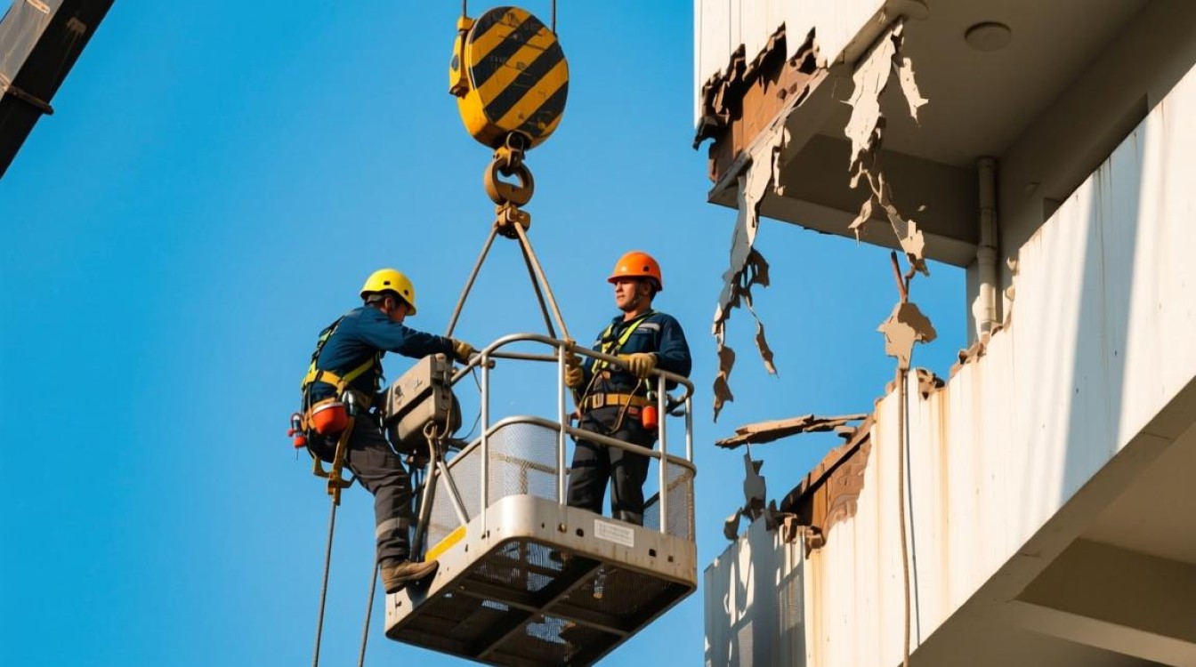 拆吊篮这项工作具体是如何进行的？