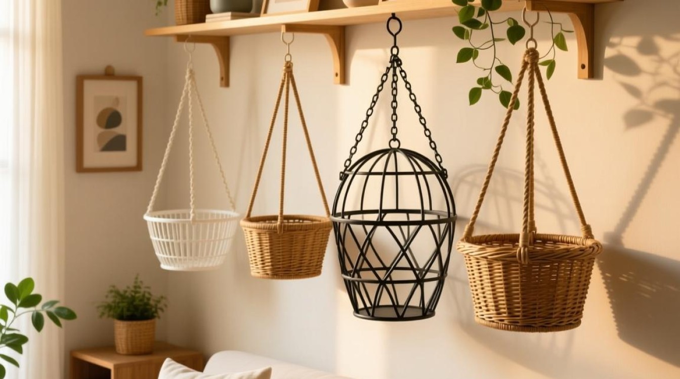 摆件吊篮选哪种摆件更美观？