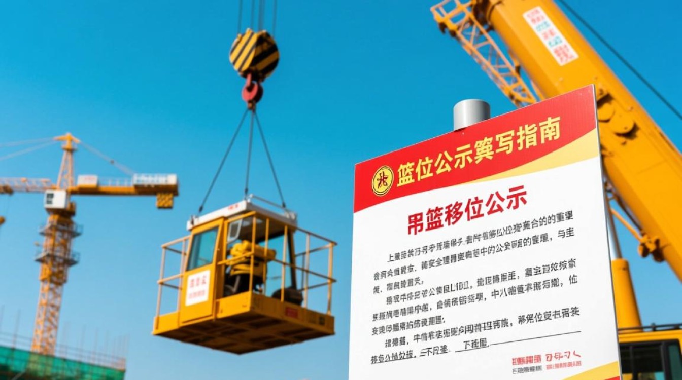吊篮移位公示撰写要点及范例？
