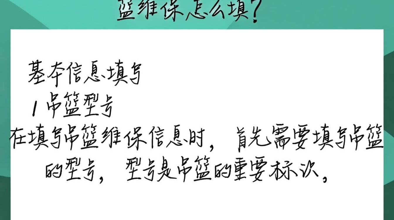 吊篮维保申请填写指南？