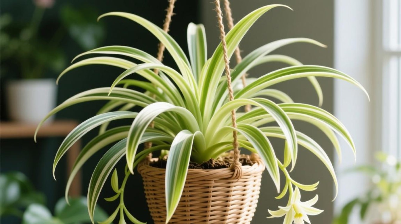 吊篮花生长后如何正确盘枝造型？