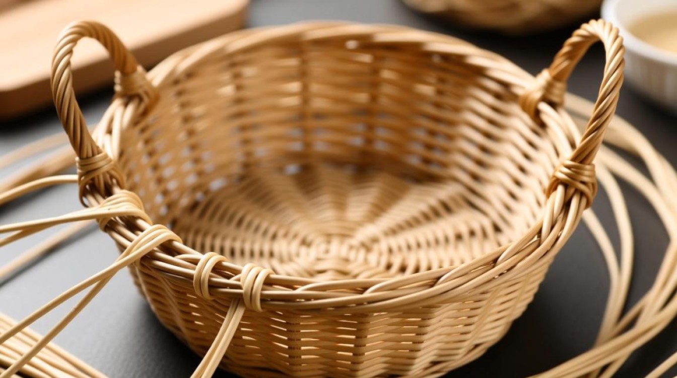 藤编圆形吊篮教程，新手如何入门编织？