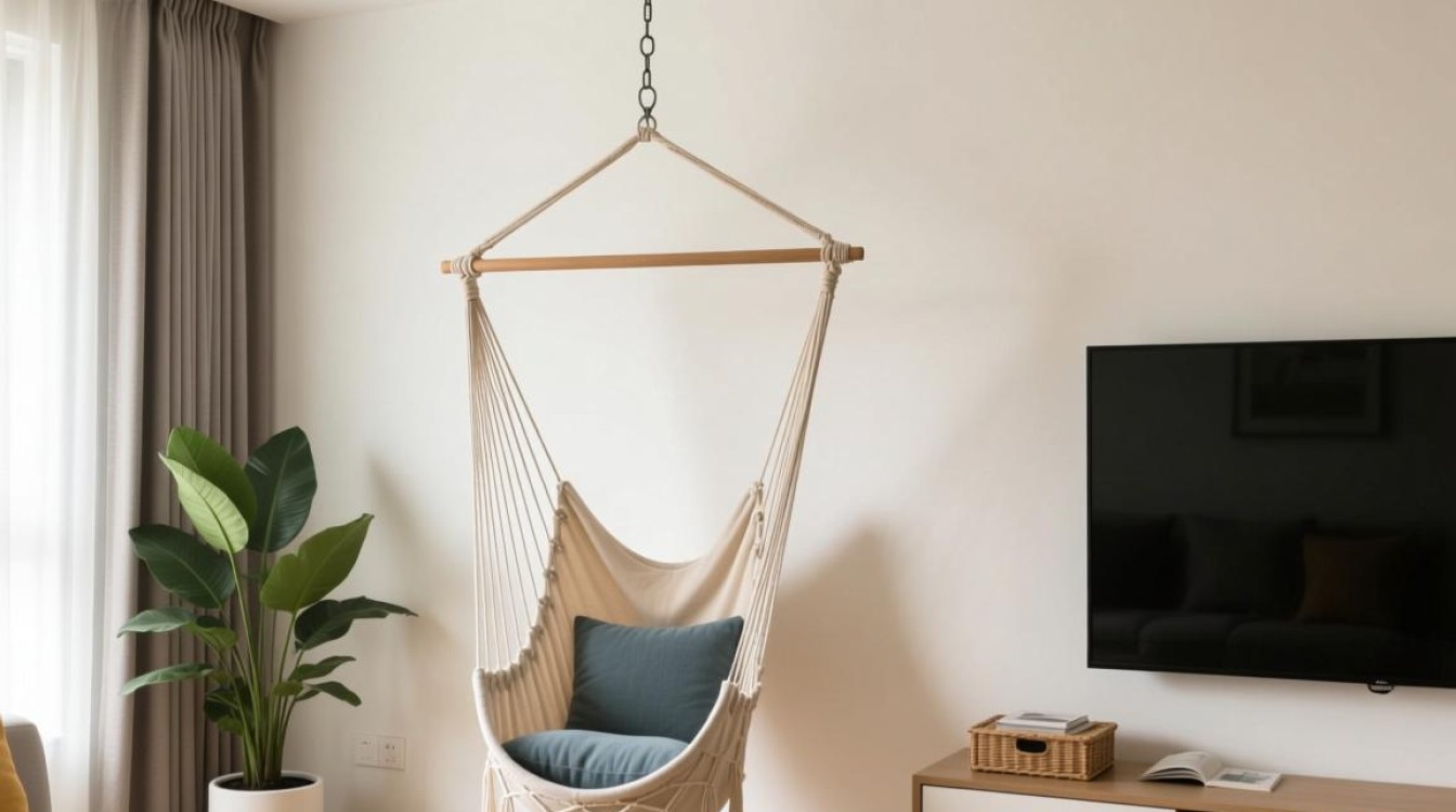 客厅墙上如何安全安装吊篮？