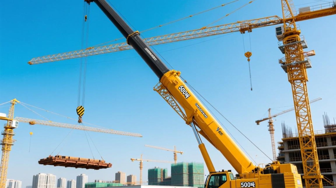 500吨吊车高清图曝光，揭秘惊人工程能力？