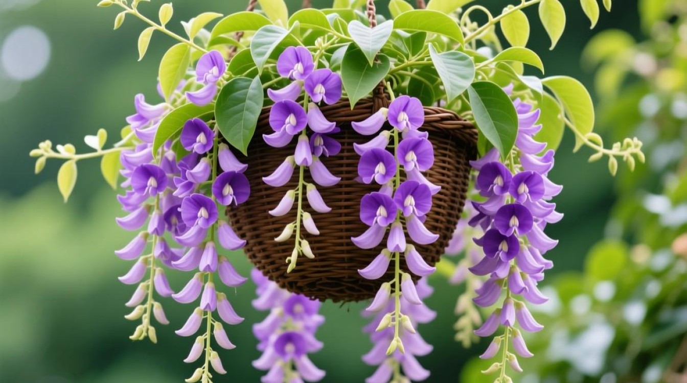 开紫花吊篮养殖方法及注意事项有哪些？