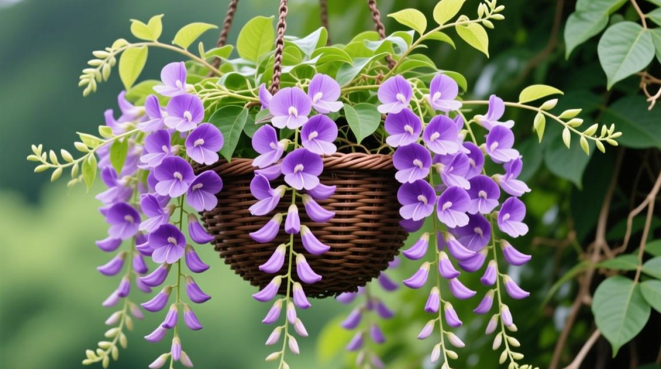 开紫花吊篮养殖方法及注意事项有哪些？