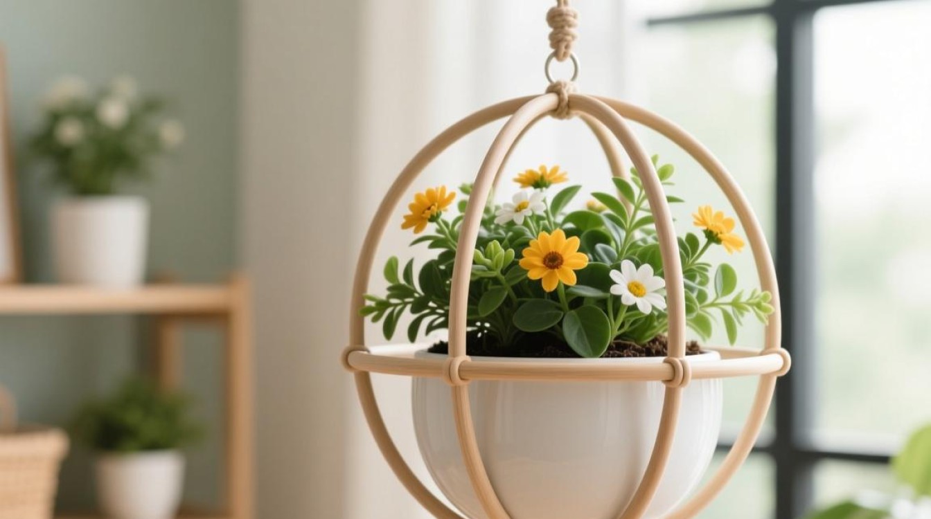 球形花盆吊篮安装步骤详解？