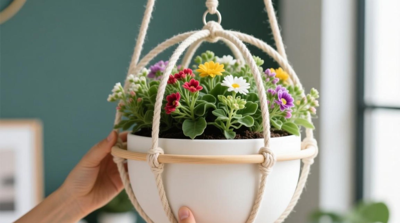 球形花盆吊篮安装步骤详解？