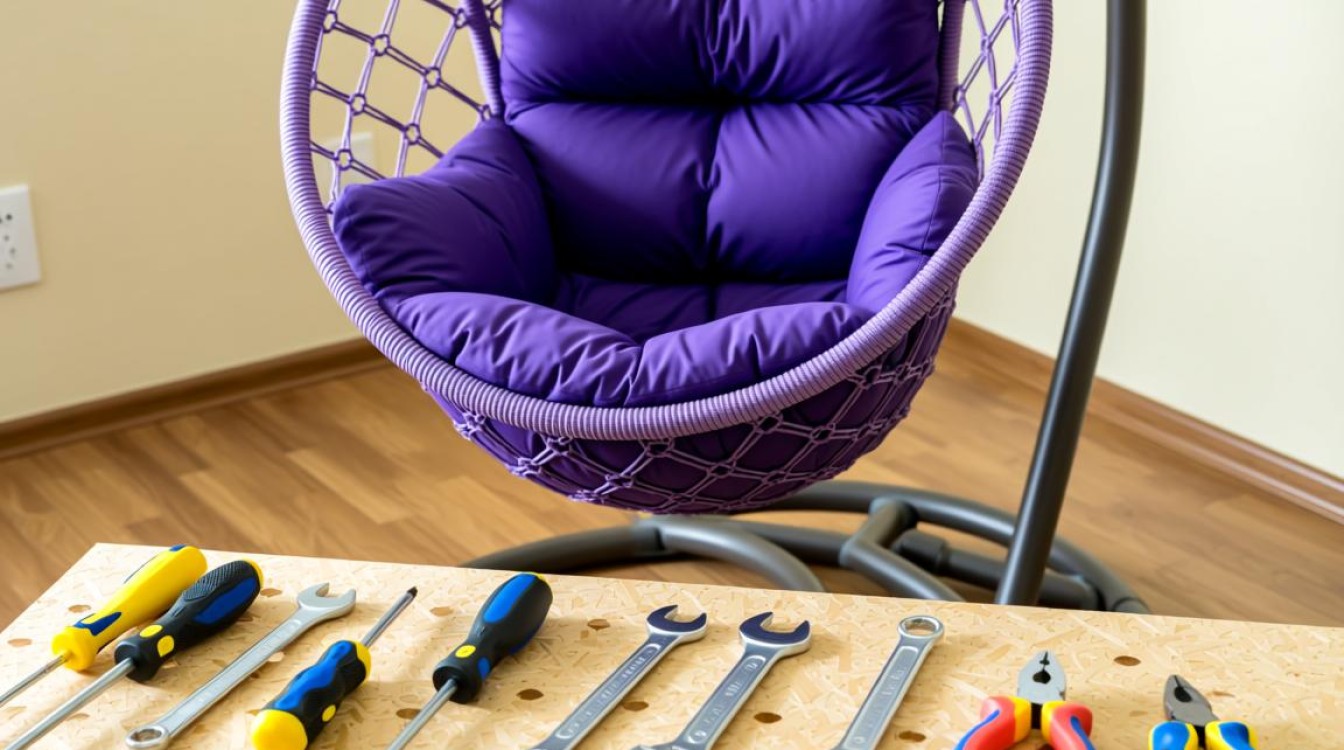 紫色摇椅吊篮拆卸步骤详解？