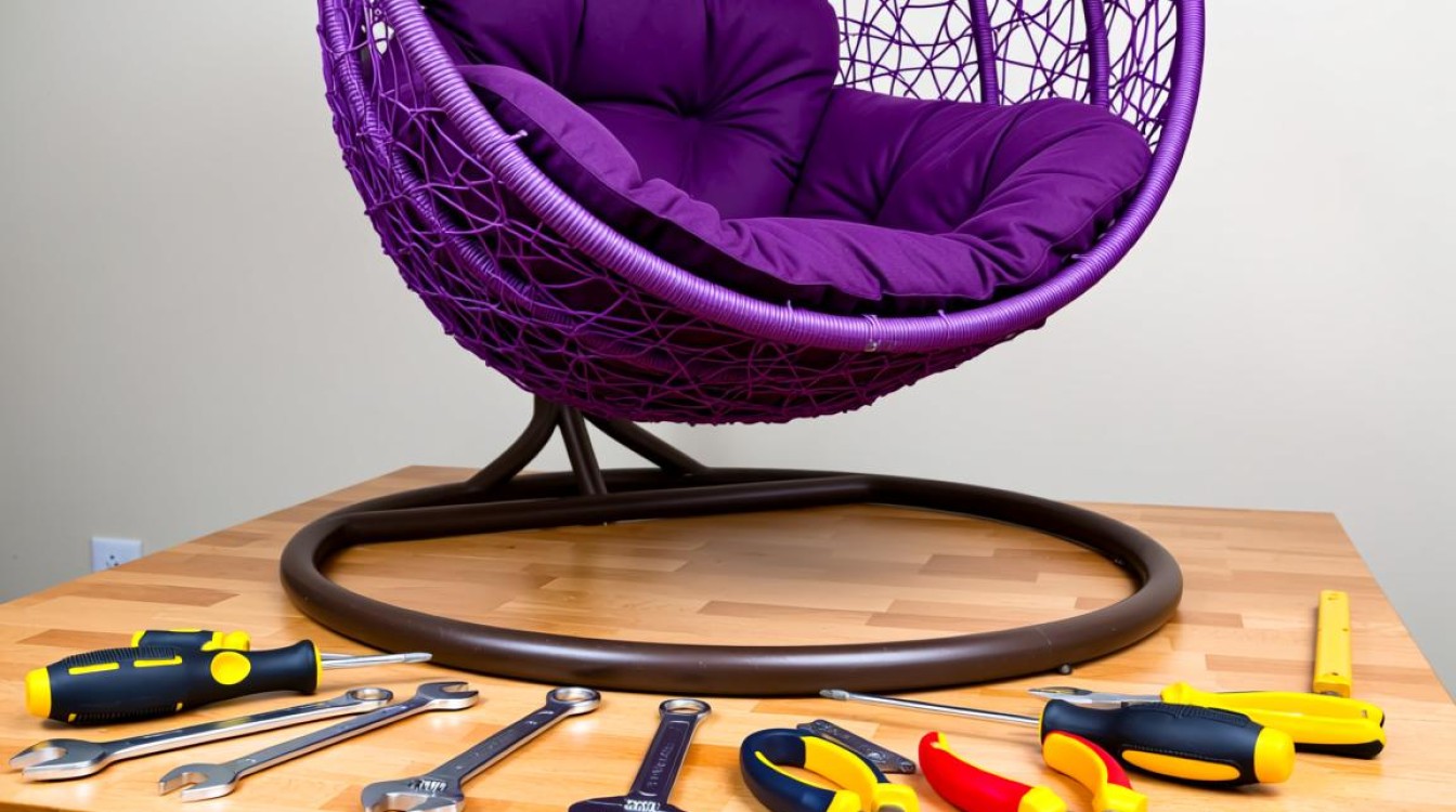 紫色摇椅吊篮拆卸步骤详解？