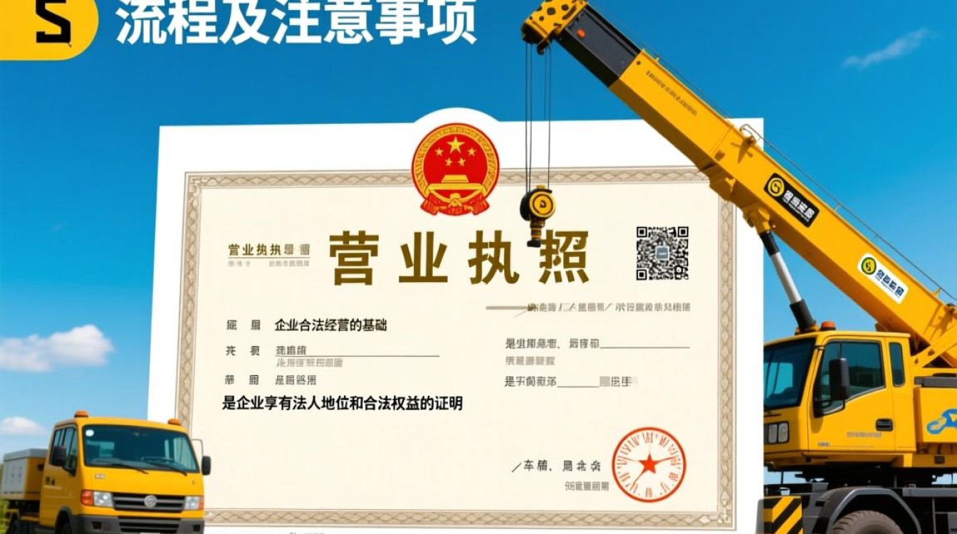 吊车企业营业执照办理流程及注意事项有哪些？