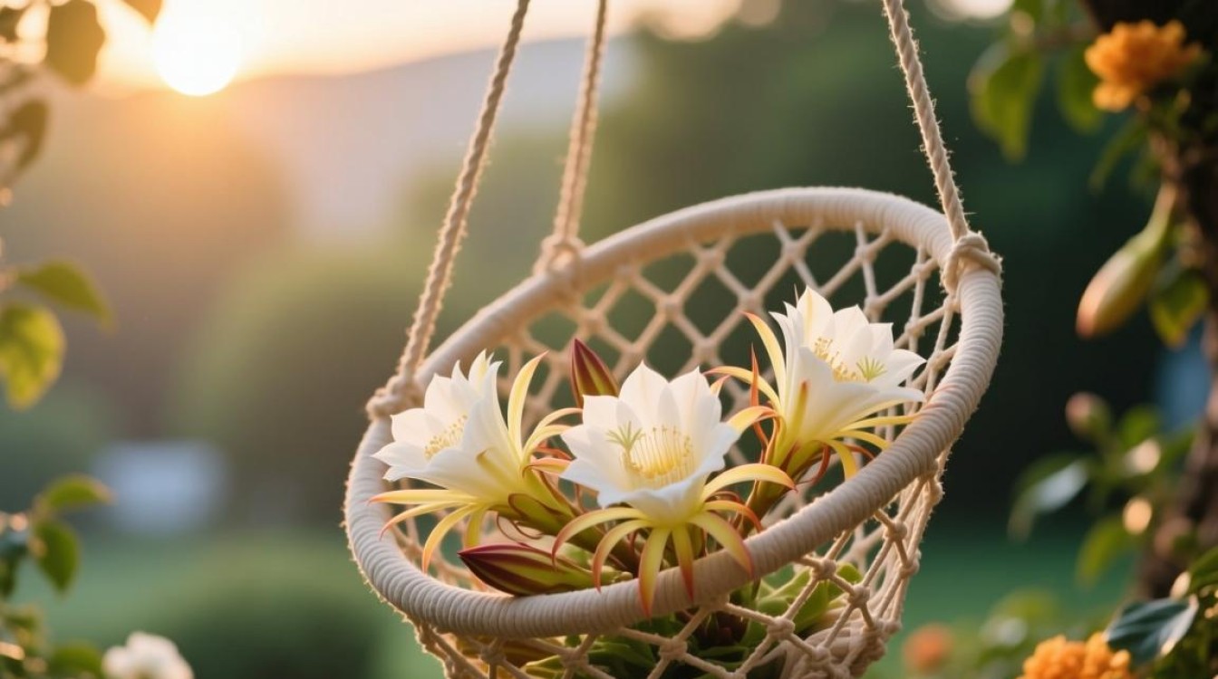 如何捕捉吊篮花开之美，拍摄技巧揭秘？