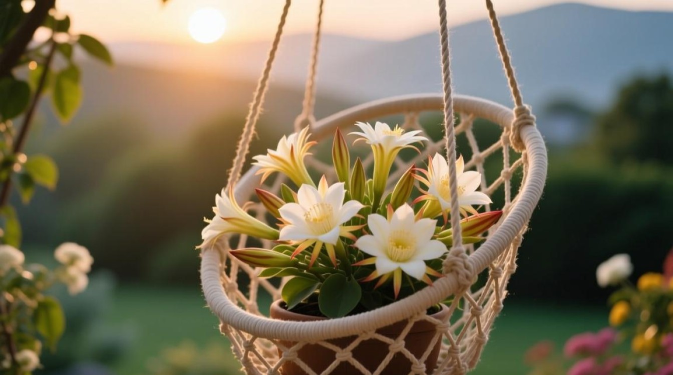 如何捕捉吊篮花开之美，拍摄技巧揭秘？