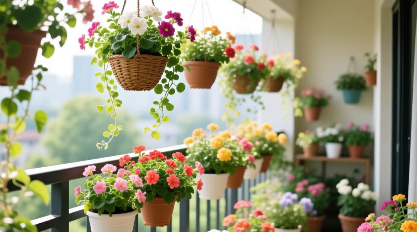 阳台吊篮养花，如何打造美观空间？