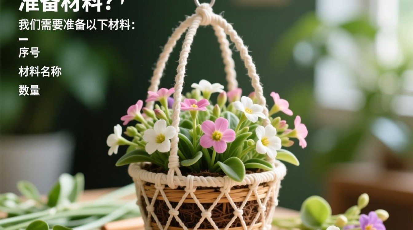 吊篮花盘制作步骤详解？30字疑问标题，吊篮花盘如何巧妙制作？