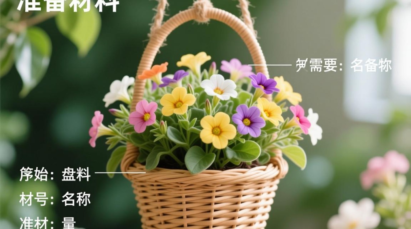 吊篮花盘制作步骤详解？30字疑问标题，吊篮花盘如何巧妙制作？