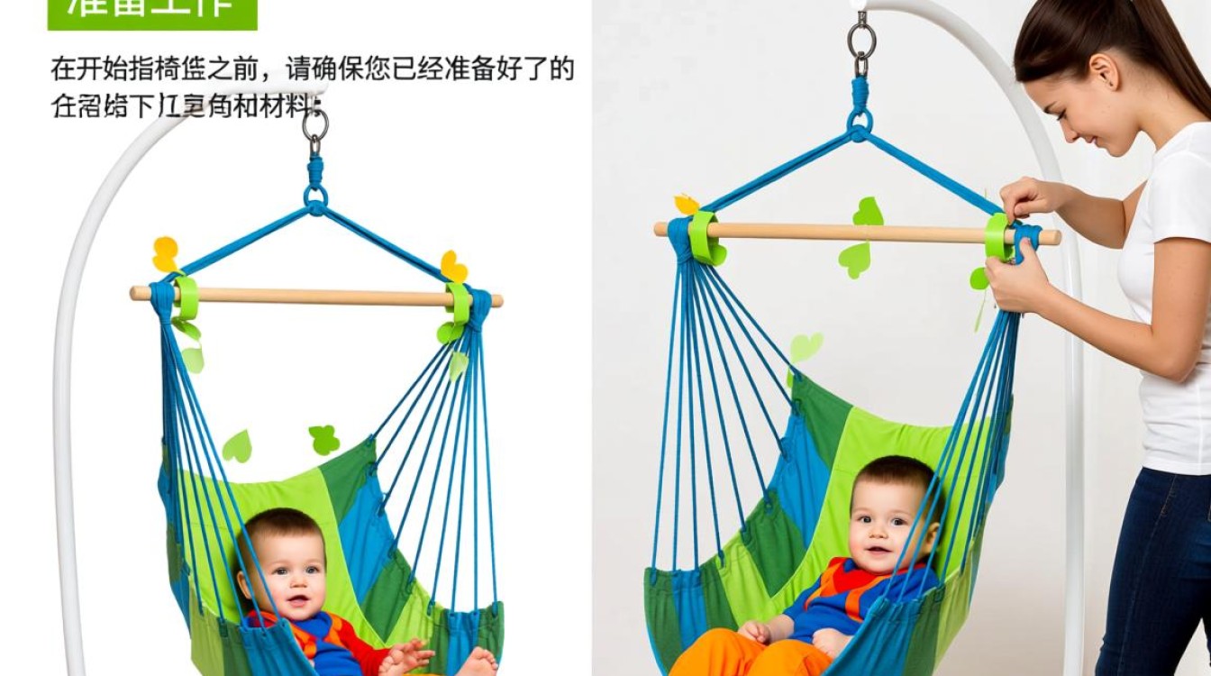 儿童摇椅吊篮安装步骤详解？