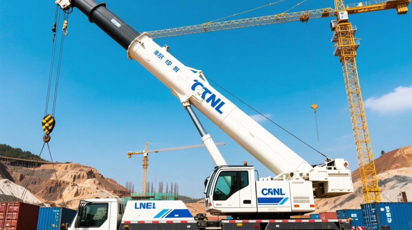 吊车图片中，这白色中联标志意味着什么？