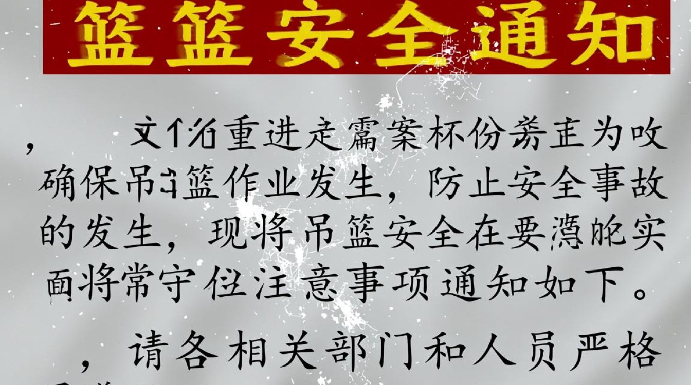 吊篮安全通知撰写要点及范例，如何确保安全通知实效？