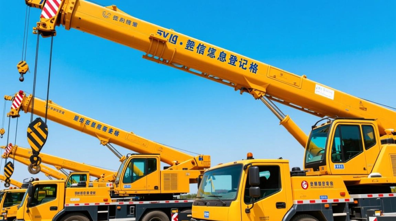 吊车信息登记表格，为何如此重要？30字标题待命。