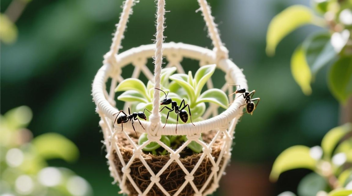 吊篮为何总能吸引蚂蚁聚集？
