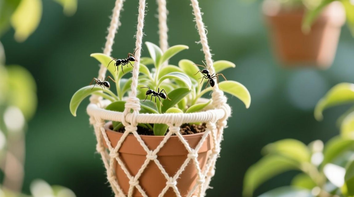 吊篮为何总能吸引蚂蚁聚集？