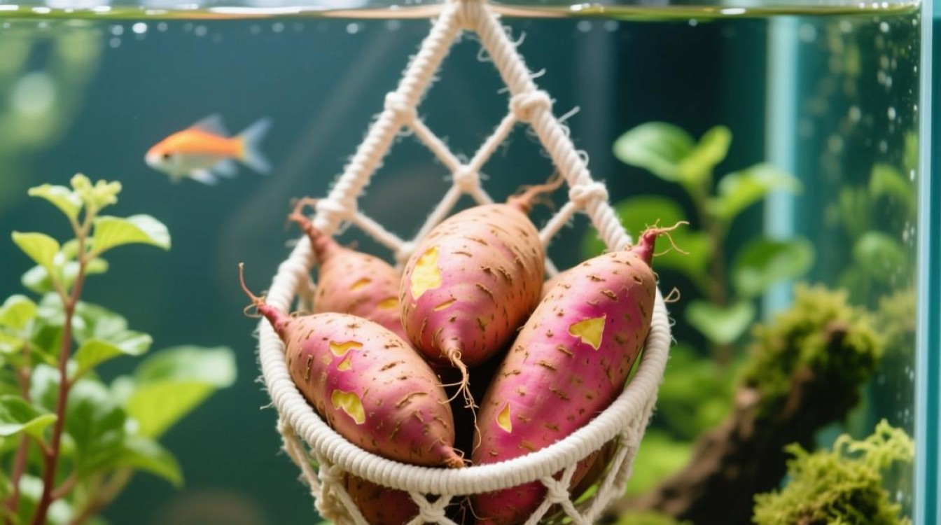 鱼缸吊篮红薯最佳摆放位置是哪里？