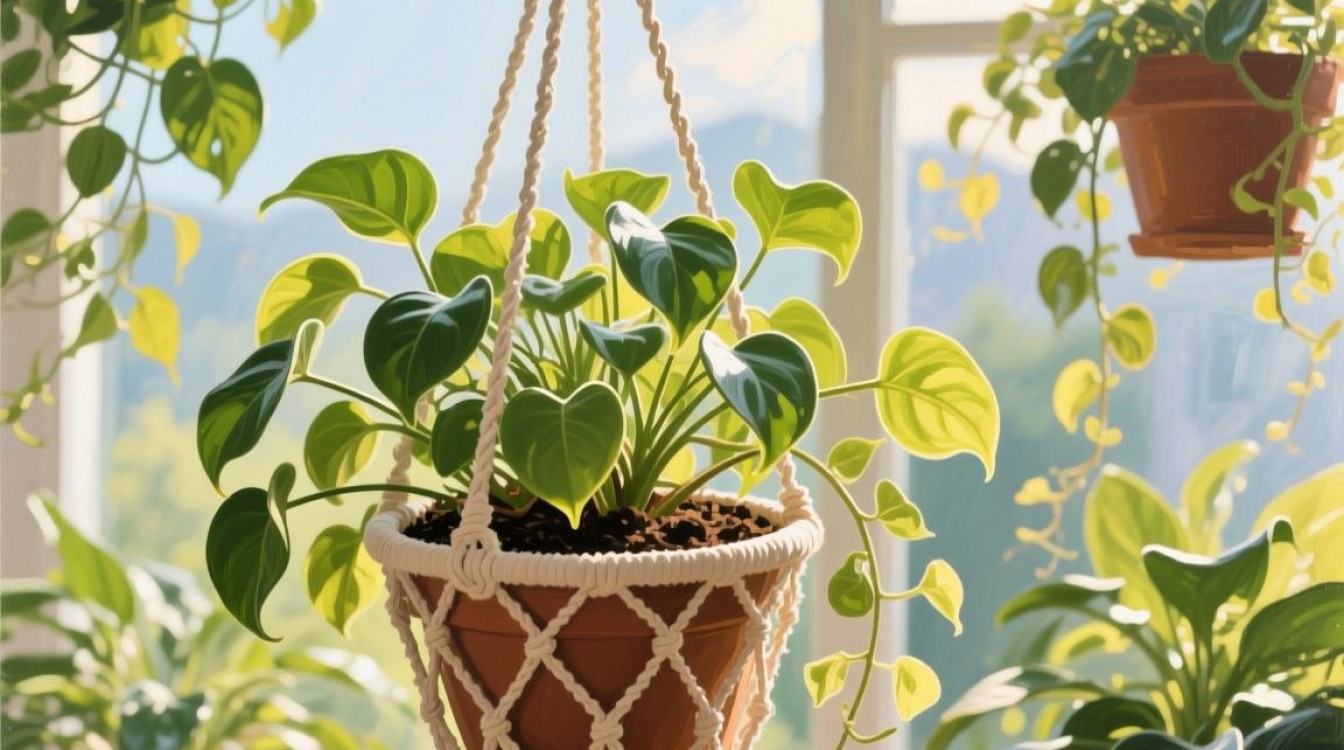 油画吊篮配栽种技巧是什么？